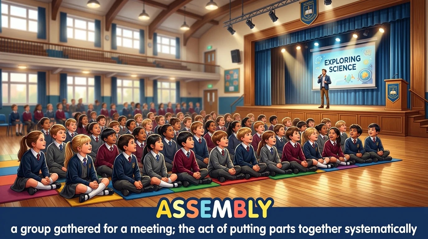 English Illustration for assembly